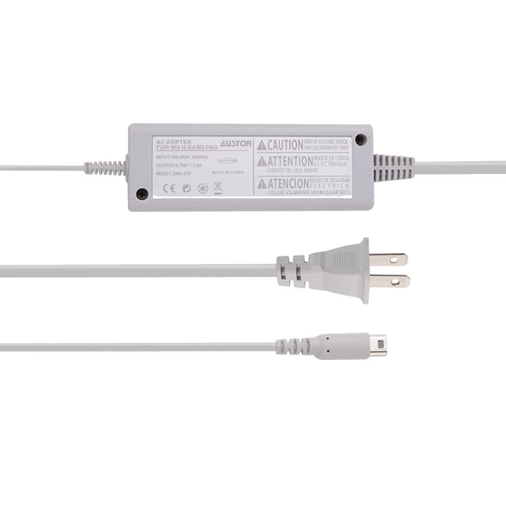 AUSTOR Gamepad Charger AC Adapter Wall Power Charger for Nintendo Wii U Gamepad