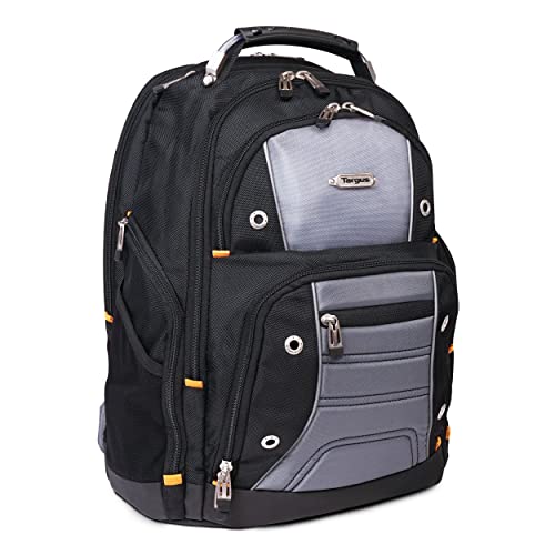 Targus Drifter Sac a Dos renforce pour Ordinateur Portable Jusqu’a 15,6/16, Grand Sac a Dos impermeable avec Compartiments, Sac pour Ordinateur 32 L – Noir/Gris, TSB238EU