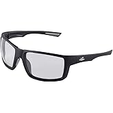 Bullhead Safety Eyewear Sawfish Glasses - Anti-Fog, Lightweight, Impact/Scratch Resistant, UV Blocking Sunglasses for Cycling, Fishing, Driving, Variable Tint/Matte Black