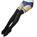 TooPhoto Women's Cotton Knee High Socks Casual Solid Triple Stripe Color Fashion