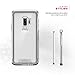 Zizo ION Series Compatible with Samsung Galaxy S9 Plus Case Military Grade Drop Tested with Tempered Glass Screen Protector Silver Clear