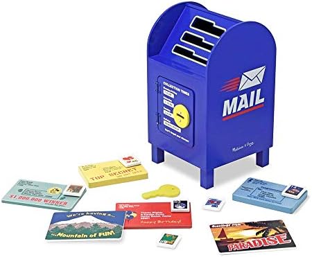 melissa & doug stamp and sort wooden mailbox activity and toy