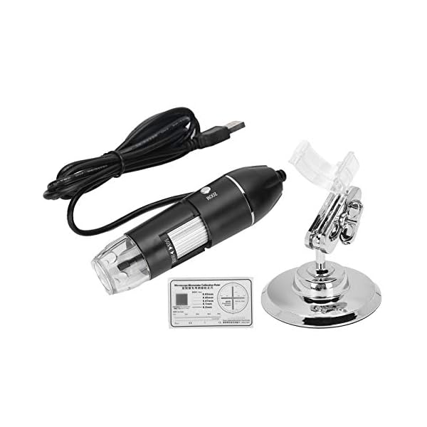 USB Digitalmikroskop 1600X 8 LED Vergrößerungsmikroskop mit Ständer – Bild 3