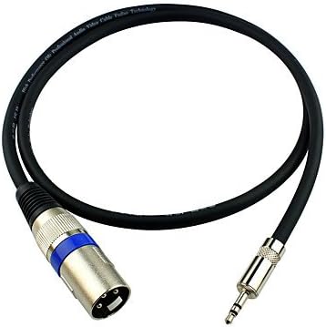 Adapter and cables, JSJ 3.5mm Stereo Male to 3-Pin XLR Male Microphone Audio Cable (OD6.0mm 2m/6.5FT)