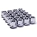 M CARKUMI Mastiff 11309 Open-End, M14x1.5 Thread, Triple-Chrome Finish, Bulge Acorn Lug Nut Set (Pack of 24)