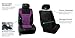 FH Group Automotive Car Seat Covers Full Set Premium 3D Air Mesh Purple and Black Seat Covers, Airbag Compatible and Split Bench Cover Universal Fit Interior Accessories for Cars Trucks and SUVs