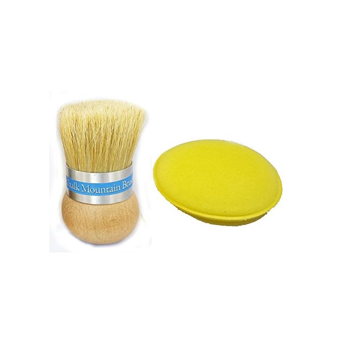 Buy Chalk Mountain Brushes Original Designed Palm Wax Brush and Small