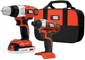 Black & Decker BDCD220IA-1 20-Volt Max Drill/Driver and Impact Driver with 1-Battery