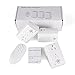 WenTop Wireless Remote Control Electrical Outlets Kit 3 in 1 Socket Programmable Remote Plug-in Switch for Lights and All Household Appliances - 1 Remote Control + 3 Outlets