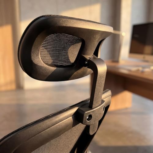 Cadeira de Escritório Astrella Nova Preta Ergonômica com Apoio de Cabeça e Braços 2D Articulados