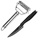 Benchusch Vegetable Peeler & Ceramic Paring Knife Set - Premium Ultra Sharp Stainless Steel Blade with Ergonomic Handle. Professional Set for Peeling, Cutting, & Julienne Potato, Carrot, Apple, Pear
