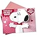 Hallmark Peanuts Valentine's Day Sound Card for Kids (Snoopy Hug) (699VCG3007)