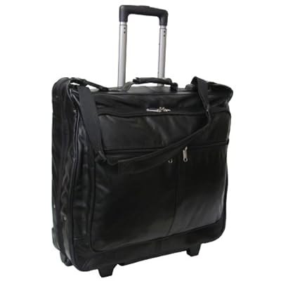 Buy Wheeled Leather Garment Bag Black Online Kuwait Ubuy