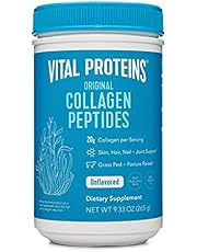 Vital Proteins Collagen Peptides Powder Supplement (Type I, III), for Hair, Nails, Skin and Joint Health, Hydrolyzed Collagen, Non-GMO, Dairy and Gluten Free, 20g per Serving - Unflavored