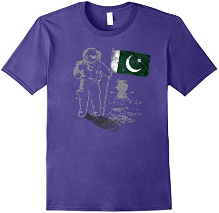 Mens Solar System Shirt Pakistan Flag Space Exploration Shirt XL Purple