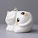 Birsppy YOURNELO Exquisite Ceramic Animal Pen Pencil Holder Desk Organizer Accessories (Recumbent Cat)