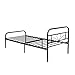 GreenForest Twin Bed Frame Metal Platform Mattress Base Platform Bed with Vintage Headboard Box Spring Replacement, Twin