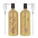 Bain de Terre Passion Flower Color Preserving Shampoo and Conditioner 33.8 Oz with 2 Liter Pumps