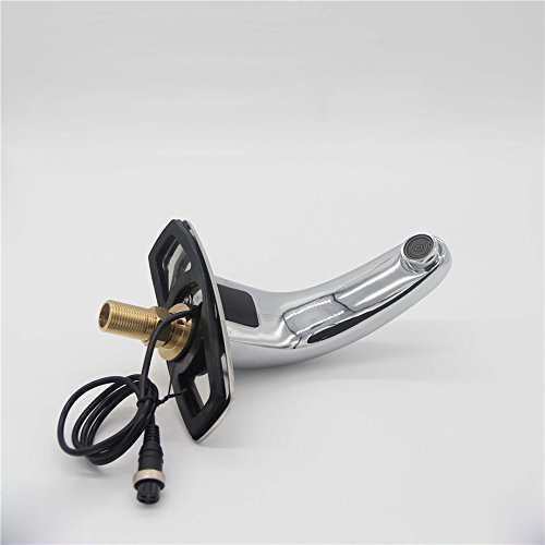 Dual-Powered Automatic Sensor Faucet Hands Touch Free Touchless Bathroom Water Sink Tap