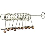 MAGIKON Traditional Brain Teaser, Classical Metal Chinese 9 Linked Rings Puzzle,Comes with Instruction