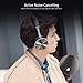 Bluedio T4 (Turbine) Active Noise Cancelling Bluetooth Headphones with Mic Over-Ear Swiveling Wired and Wireless Headphones Headset for Cell Phone/TV/PC bass Fashion (Black)