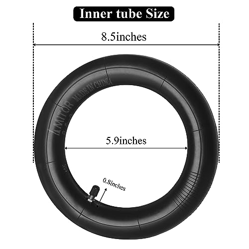 Amitor 8.5 Inch E Scooter Thickened Hose, 8 1/2 x 2 Tube for Xiaomi M365/Pro2/Pro/1S/Essential e Scooter, 50/75-6.1 Double Strength Scooter Replacement Hose, Not Easily Leaky