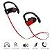 Bluetooth Headphones, iXCC Bluetooth 4.0 Wireless Stereo Headset In-ear Noise Cancelling Sweatproof Sport Earbuds with Mic for Smartphones - Red