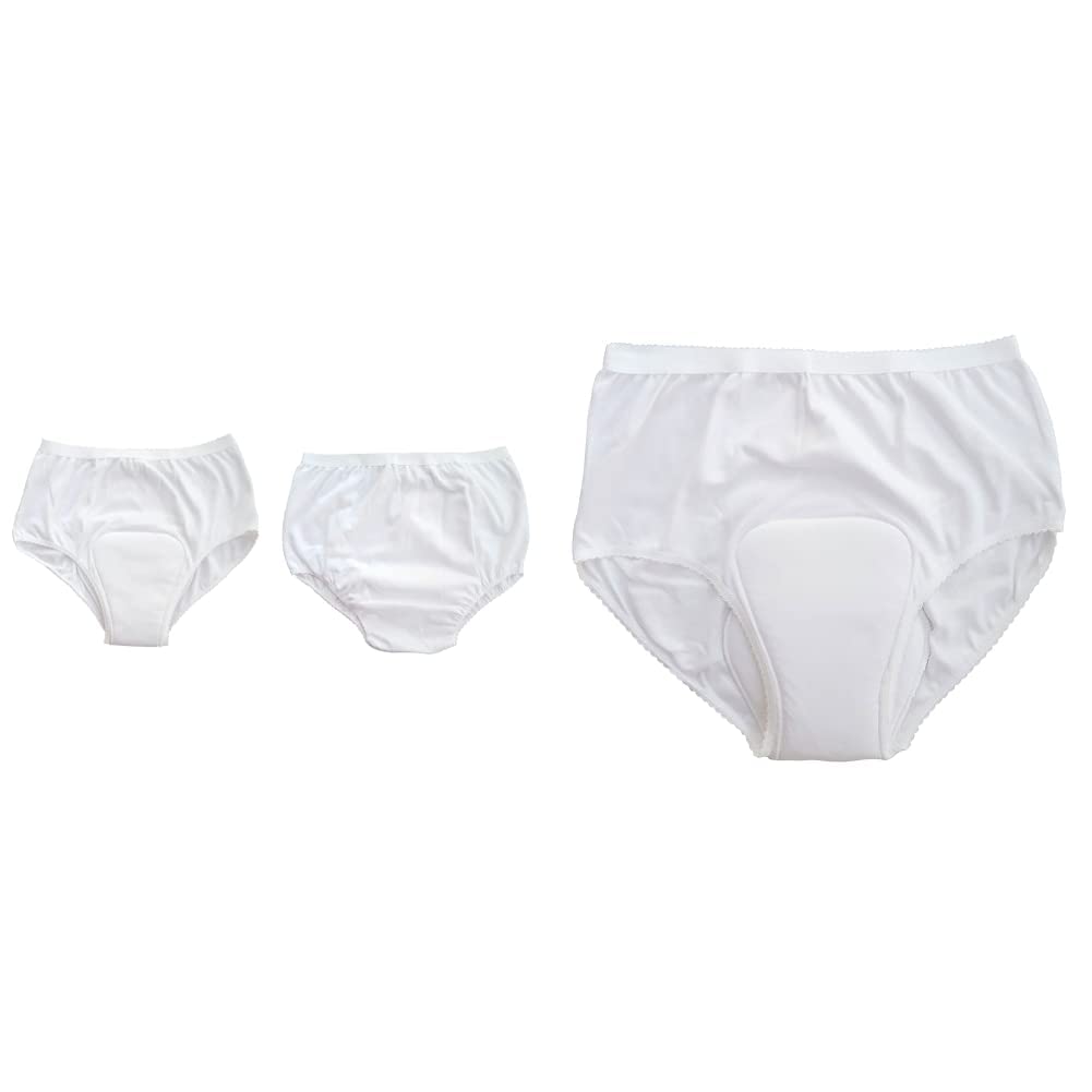 NRS Healthcare PandS Washable Absorbent Ladies Briefs / Knickers- Medium, White