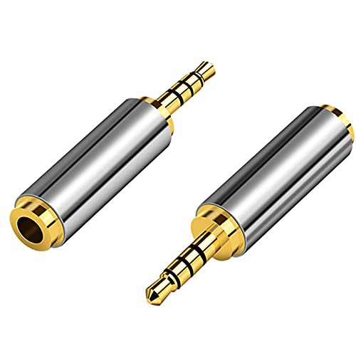 Male to Female Audio Adapter Gold Plated to