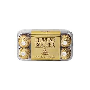 Ferrero Rocher, Exquisite Hazelnut and Milk Chocolate Premium Gift Box, 16 pieces (200 g)