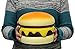 PURAMI Eric Jumbo Slow Rising Banana Hamburger Squishy Squeeze Toy for Collection Birthday Gift,Decorative Props