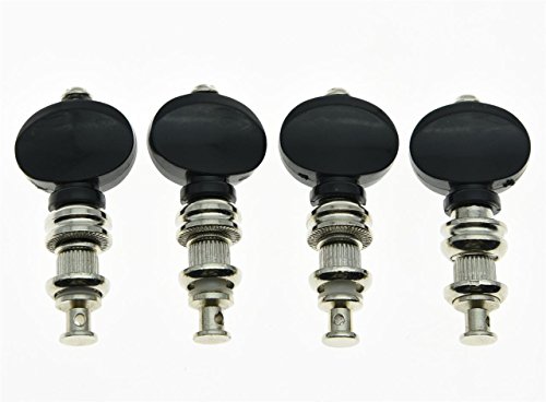 KAISH Set of 4 Nickel Precision Ukulele Tuners Tuning Keys Pegs Machine Heads