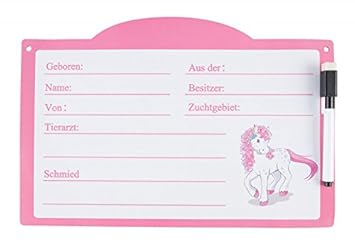 Pfiff Stalltafel Boxenschild magnetisch rosa