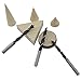 Brad Point Wood Drill Bit Set, Arterki 8pcs/set 3-10mm in Hard to Find Metric Sizes - Perfectly Placed Holes Everytime in Hard or Soft Wood with Compact Drill Driver Kit (Black)