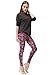 Bentibo Women's Fashion Floral Printed Spandex Leggings Skinny Pants Hot Pink M