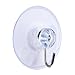 FlanicaUSA 20 Pack Clear Plastic Strong Suction Cup with Removable Hook (7/8