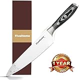 Top Grade 8 Inch Chef Knife, FiveHome Japanese High Carbon Stainless Steel Kitchen Sharp Knife with Gift Box, Highly Recommended, Ergonomic handle