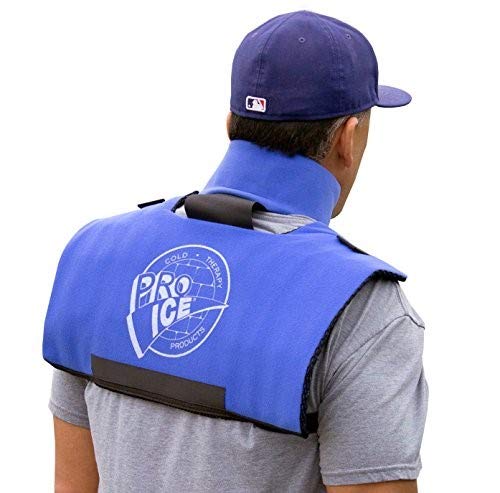 Pro Ice Scapula and Cervical Ice Wrap for Shoulder & Neck Pain Relief - Ice Packs Included