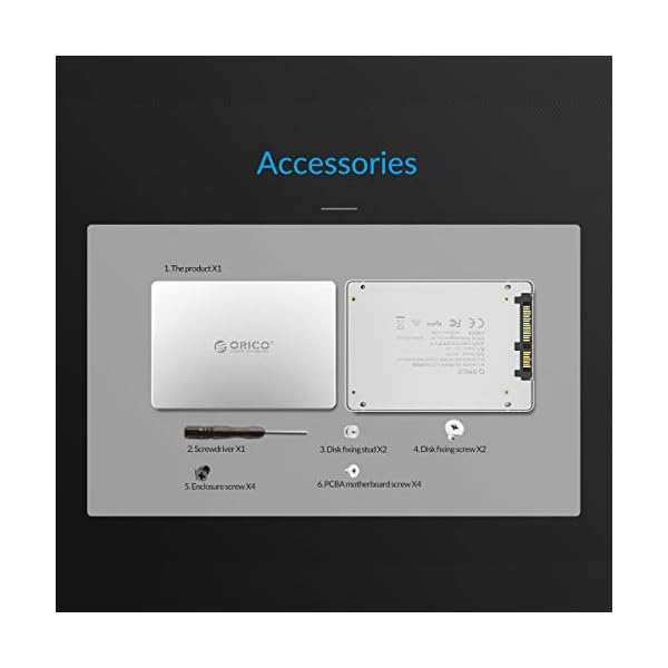 ORICO M.2 NGFF SSD Enclosure (NOT Support nvme SSD) MSATA to SATA SSD