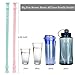 Reusable Silicone Collapsible Straws - 6 Pack Extra Long 10