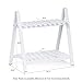 Furinno FNCP-33036 2-Tier Solid Pine Wood Outdoor Plant Shelves