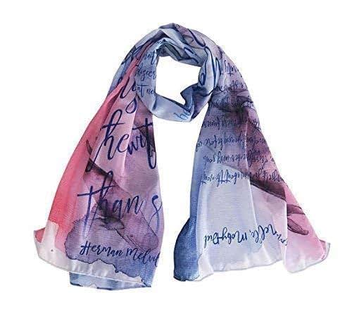 Amazon.com: Moby Dick Book Scarf, Herman Melville Literary Scarf: Handmade
