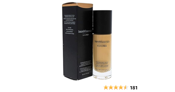 barepro performance wear liquid foundation broad spectrum spf 20