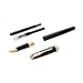 Parker Sonnet Black Lacquer with Golden Trim, Fountain Pen, Medium nib with Black ink (S0808710)