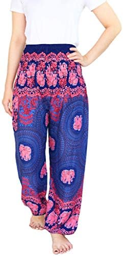 YAOWALUCK Harem Trousers - Aladdin Hippie Pants Yoga for Womens & Mens