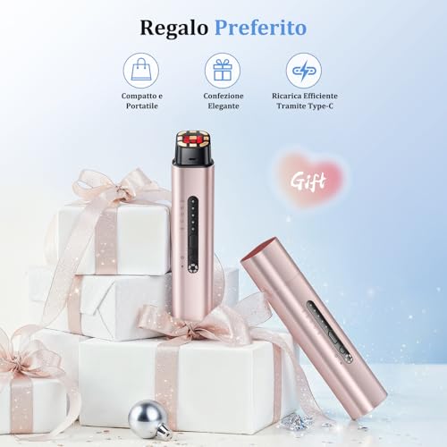Oranmagic Professional Radiofrequency Face Massager, Microcurrent Facial Massager, Electric Beauty Device Anti-Wrinkle, Anti-Aging, Anti-Acne, Lifting and Firming for Face and Neck