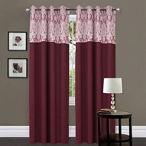 Buy Kurtains2fly Twi Look Color Room Darkening Blackout Curtains
