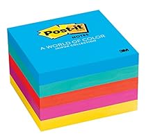 Post-it Notes, Jaipur Collection, 3 inch x 3 inch, 5 Pads/Pack (654-5UC)