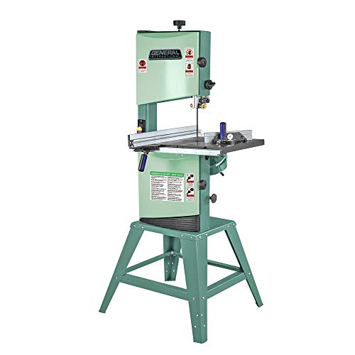 General International 90-040 M1 Wood-Cutting Band Saw, 12", 2/3 HP Motor, Green