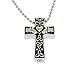 Lauren Annabelle Studio Cremation Jewelry Cross Celtic Claddagh Urn Stainless Steel Pendant Necklace for Men and Women Dad Mom
